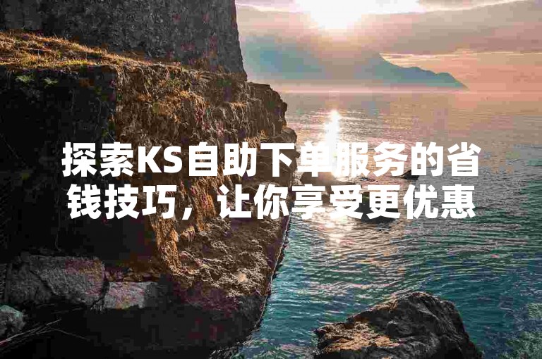 探索KS自助下单服务的省钱技巧，让你享受更优惠的价格。