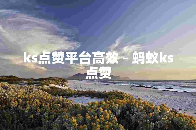 ks点赞平台高效 - 蚂蚁ks点赞