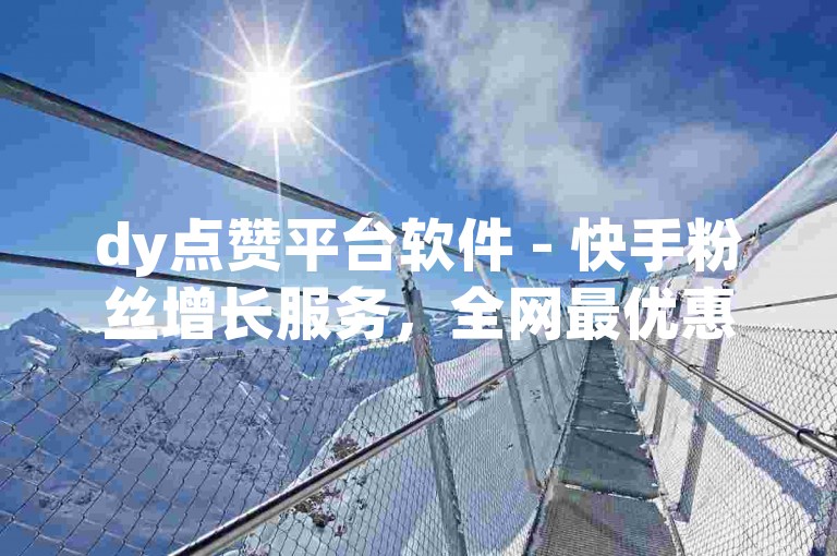 dy点赞平台软件 - 快手粉丝增长服务，全网最优惠价格！