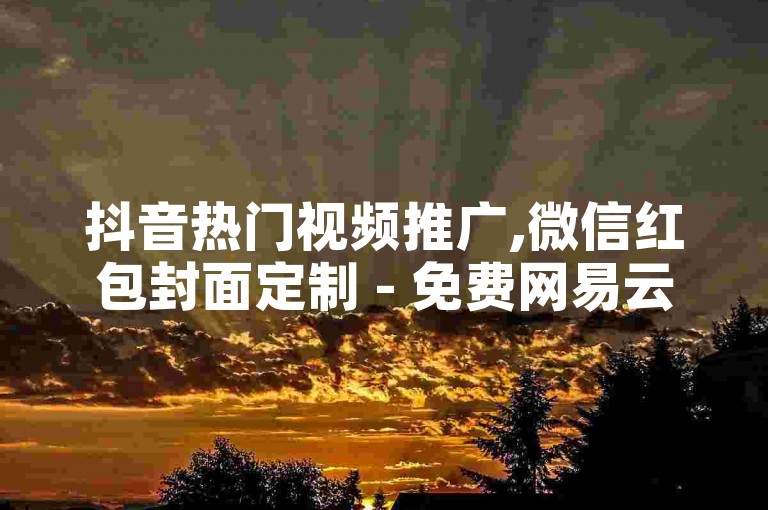 抖音热门视频推广,微信红包封面定制 - 免费网易云音乐会员体验一个月 - 即时在线点赞服务