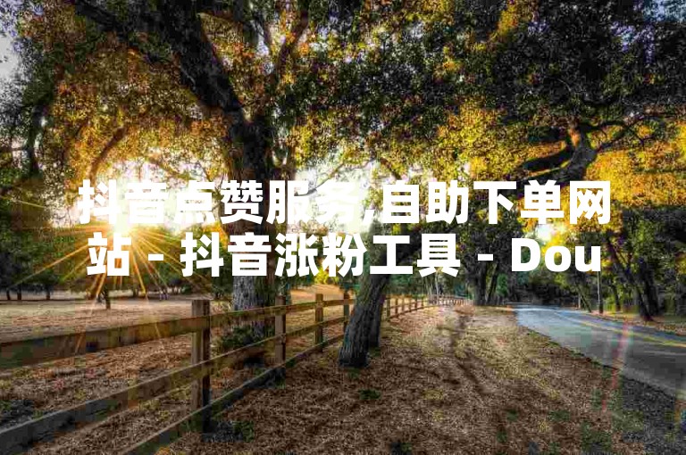 抖音点赞服务,自助下单网站 - 抖音涨粉工具 - Dou+业务即时处理