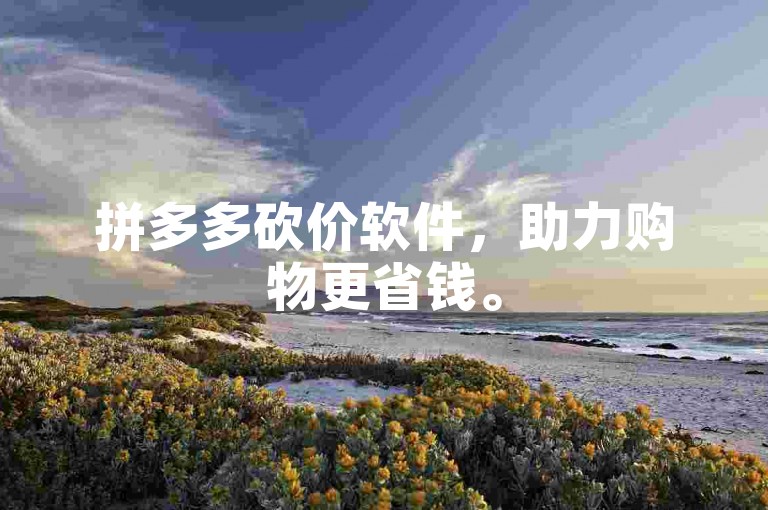 拼多多砍价软件，助力购物更省钱。