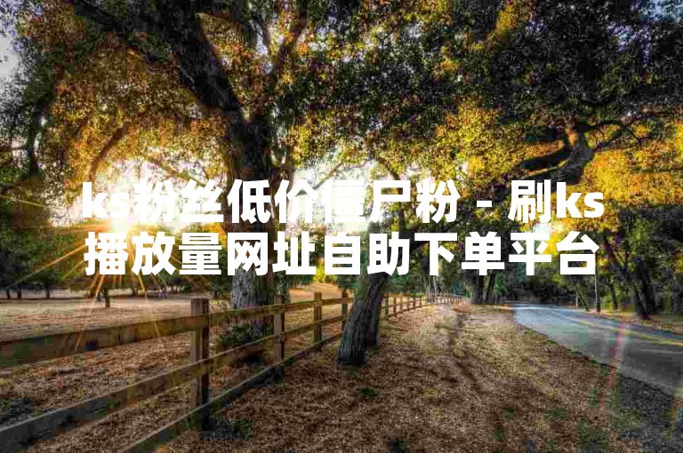 ks粉丝低价僵尸粉 - 刷ks播放量网址自助下单平台。