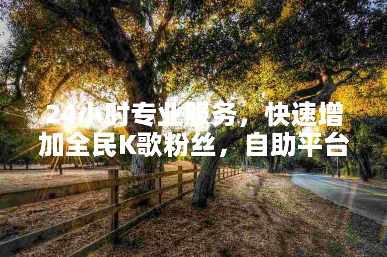 24小时专业服务，快速增加全民K歌粉丝，自助平台便捷下单。