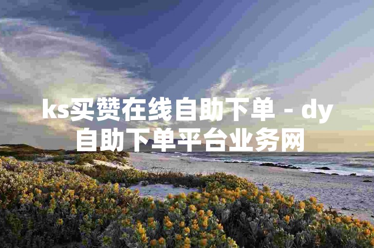 ks买赞在线自助下单 - dy自助下单平台业务网