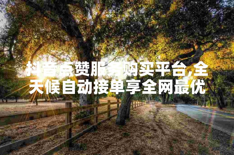 抖音点赞服务购买平台,全天候自动接单享全网最优价ks
