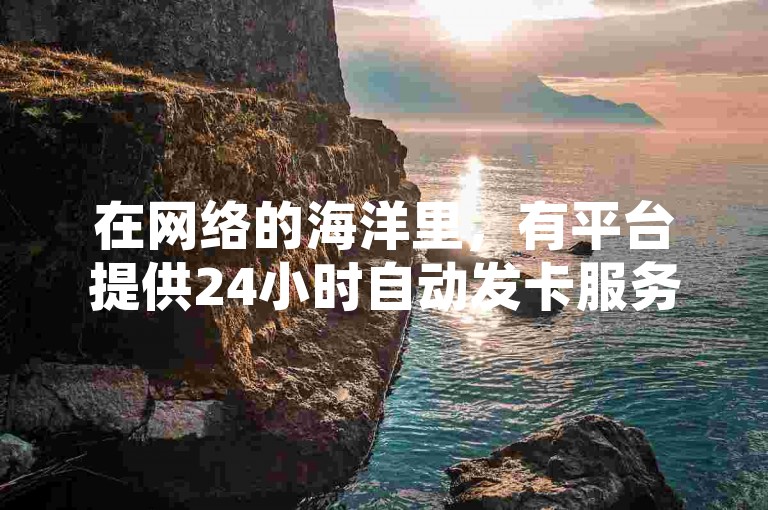 在网络的海洋里，有平台提供24小时自动发卡服务，让获取虚拟礼物变得轻而易举。