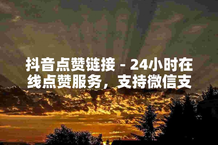 抖音点赞链接 - 24小时在线点赞服务，支持微信支付。