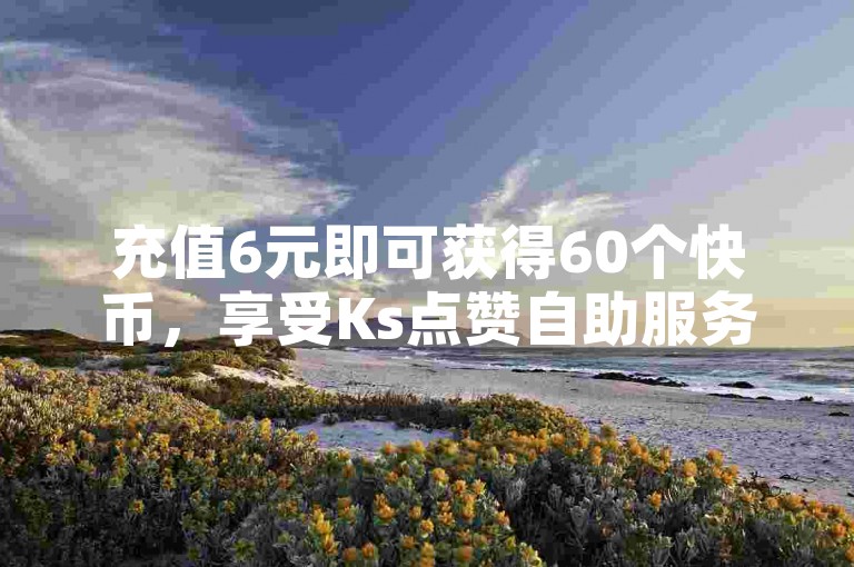 充值6元即可获得60个快币，享受Ks点赞自助服务。