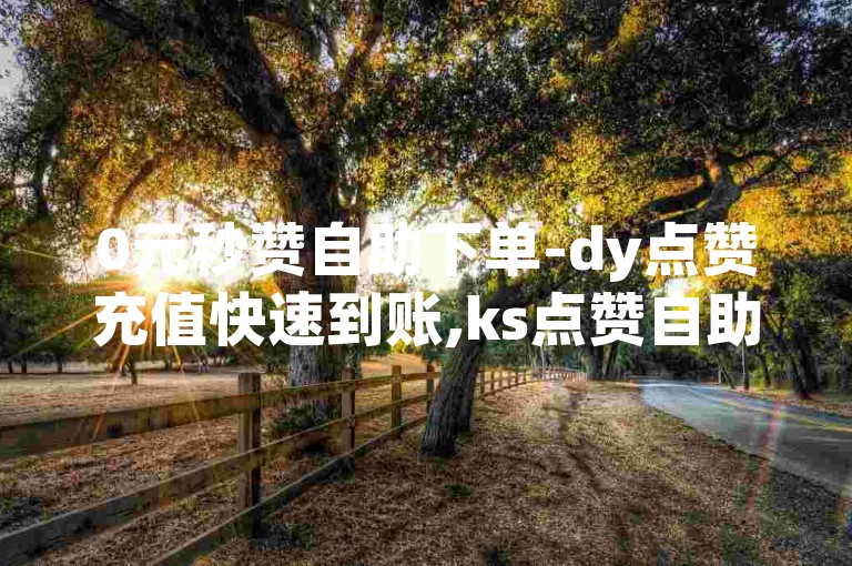 0元秒赞自助下单-dy点赞充值快速到账,ks点赞自助服务平台