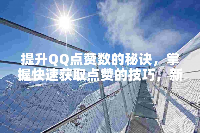 提升QQ点赞数的秘诀，掌握快速获取点赞的技巧，新手必读指南！