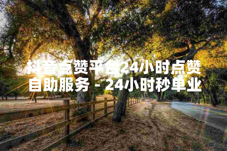 抖音点赞平台24小时点赞自助服务 - 24小时秒单业务平台。