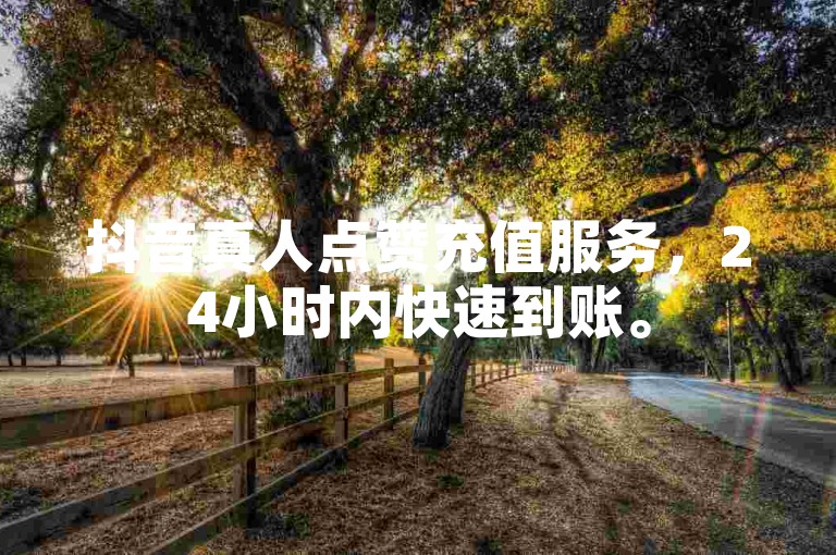 抖音真人点赞充值服务，24小时内快速到账。