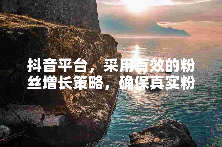 抖音平台，采用有效的粉丝增长策略，确保真实粉丝的稳定增长且不易流失。