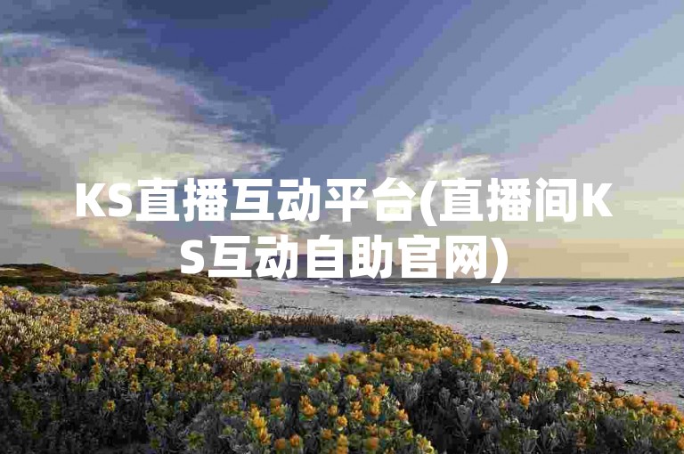 KS直播互动平台(直播间KS互动自助官网)