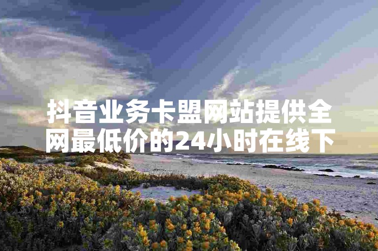 抖音业务卡盟网站提供全网最低价的24小时在线下单平台服务。