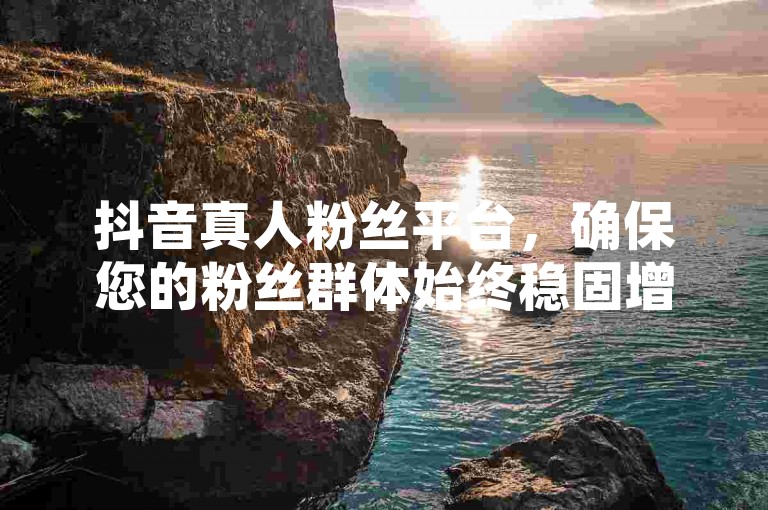抖音真人粉丝平台，确保您的粉丝群体始终稳固增长。