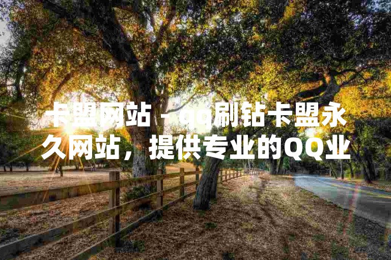 卡盟网站 - qq刷钻卡盟永久网站，提供专业的QQ业务服务。