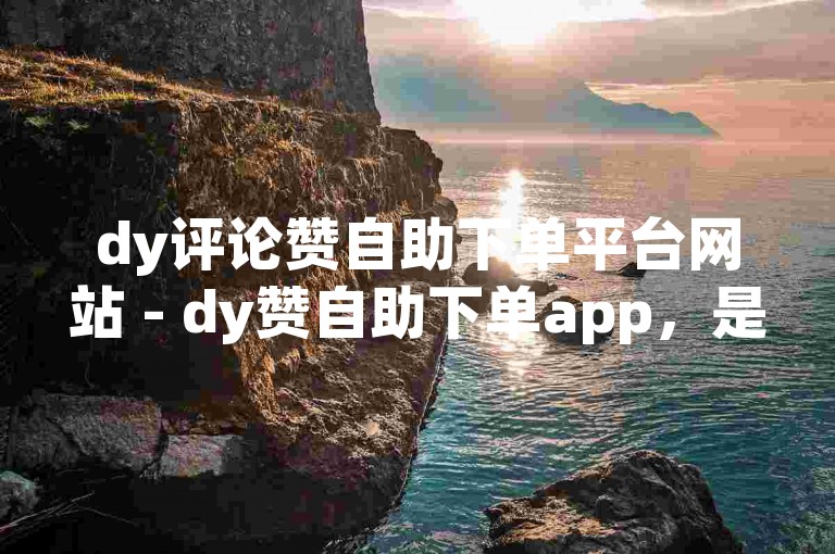 dy评论赞自助下单平台网站 - dy赞自助下单app，是一款便捷的社交媒体辅助工具。