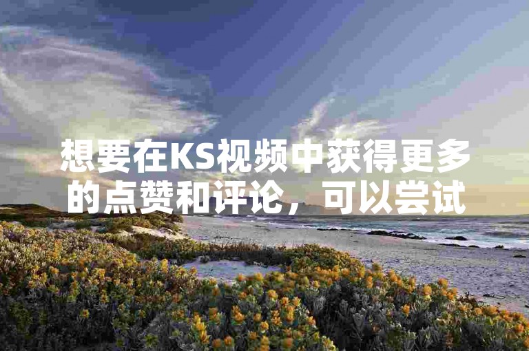 想要在KS视频中获得更多的点赞和评论，可以尝试发布有趣且引人入胜的内容。