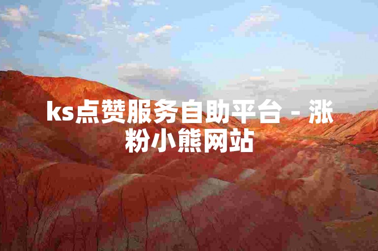 ks点赞服务自助平台 - 涨粉小熊网站
