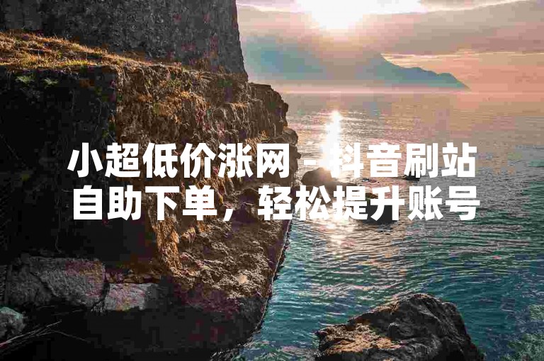小超低价涨网 - 抖音刷站自助下单，轻松提升账号影响力。