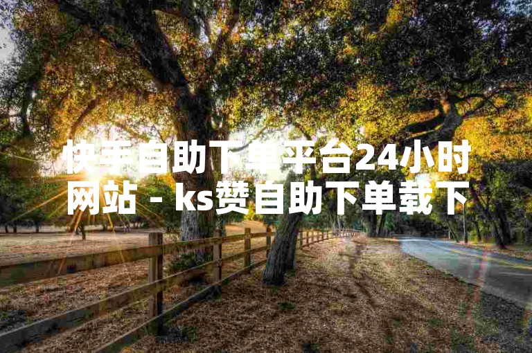 快手自助下单平台24小时网站 - ks赞自助下单载下载