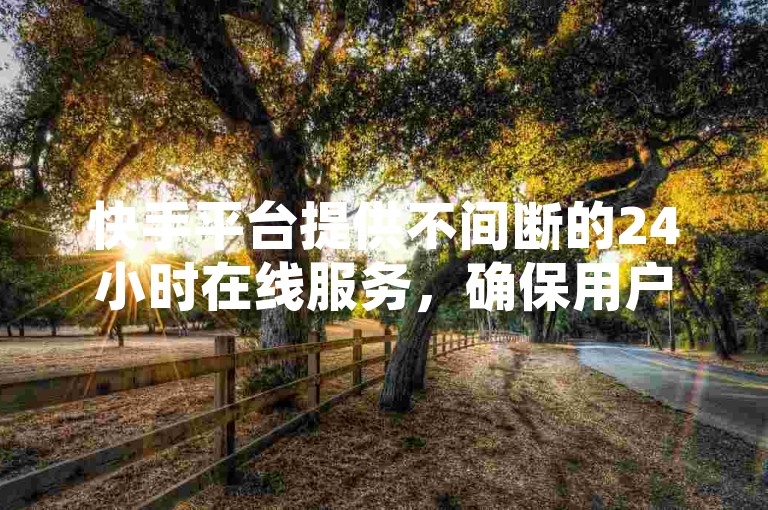 快手平台提供不间断的24小时在线服务，确保用户随时都能享受到便捷的业务支持。