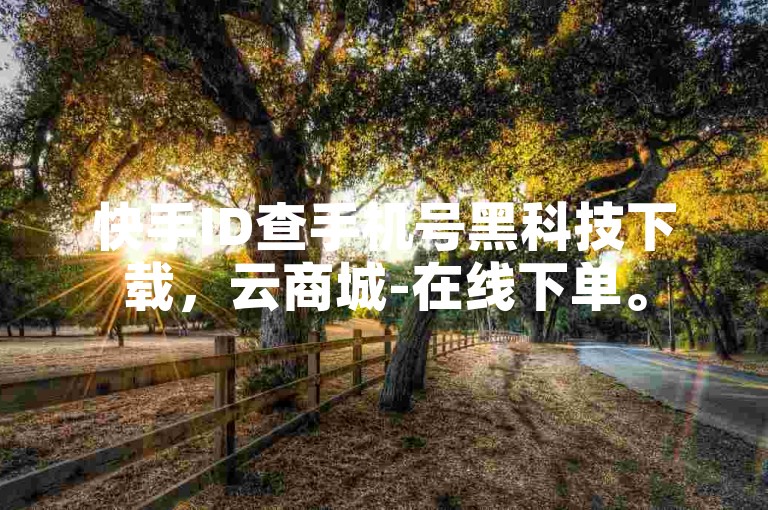 快手ID查手机号黑科技下载，云商城-在线下单。