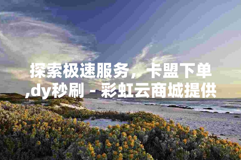 探索极速服务，卡盟下单,dy秒刷 - 彩虹云商城提供全天候自助下单，尽享全网最低价。