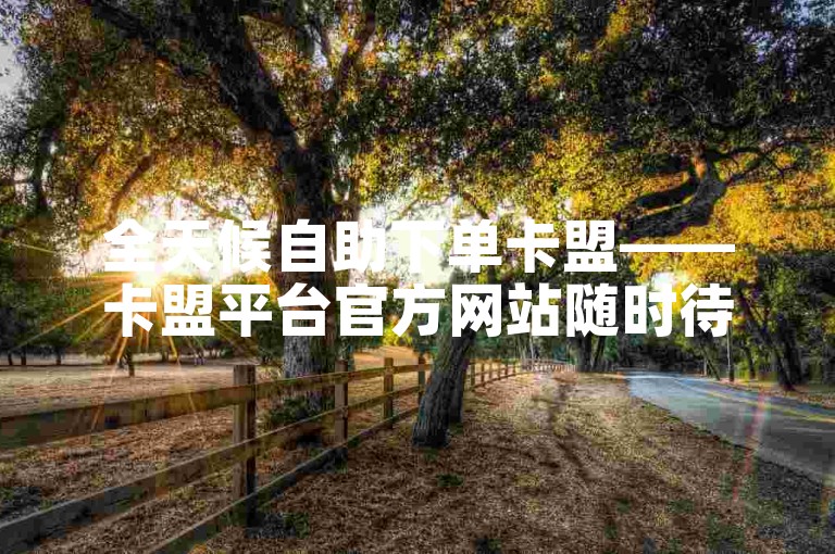全天候自助下单卡盟——卡盟平台官方网站随时待命。