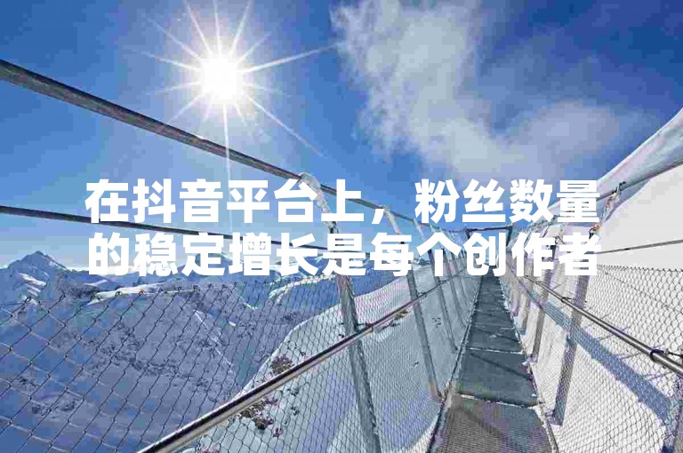 在抖音平台上，粉丝数量的稳定增长是每个创作者梦寐以求的目标，而掌握一些免费增加粉丝的小技巧，无疑能为你的账号带来意想不到的人气提升。
