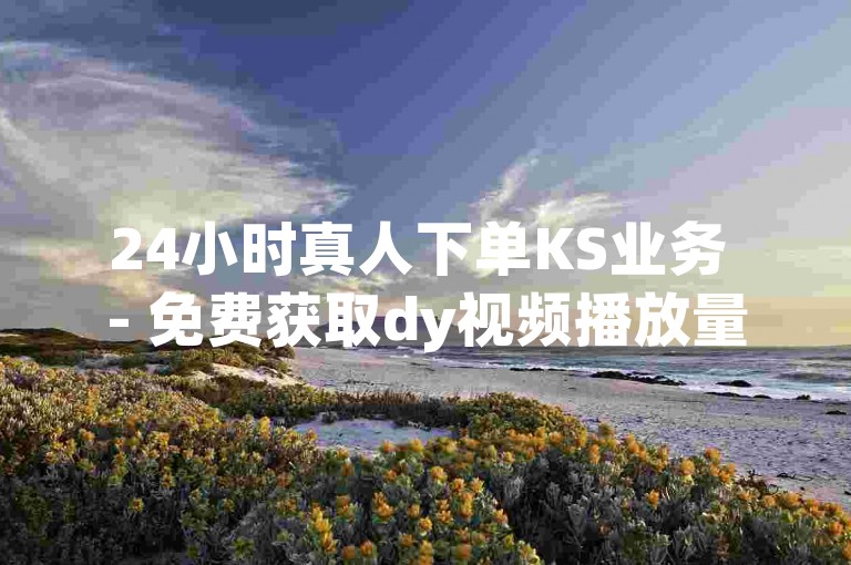 24小时真人下单KS业务 - 免费获取dy视频播放量，低价自助刷dy空间服务。