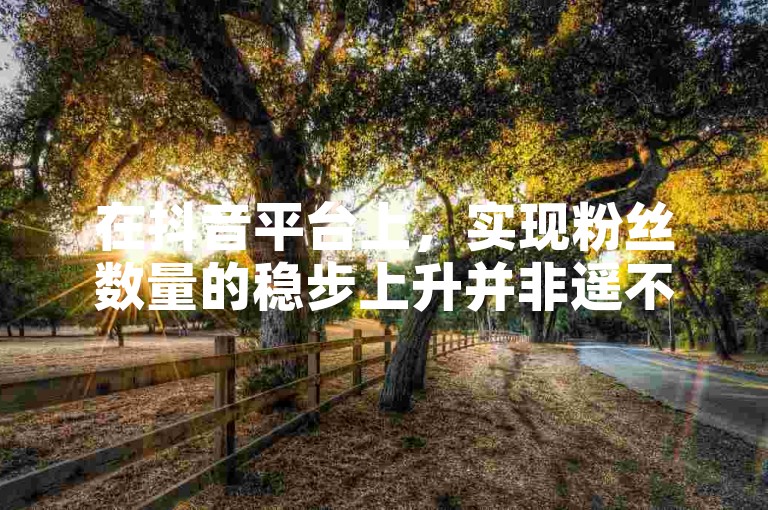 在抖音平台上，实现粉丝数量的稳步上升并非遥不可及的梦想，关键在于掌握并运用那些能够持续吸引观众、提升互动的策略与技巧。