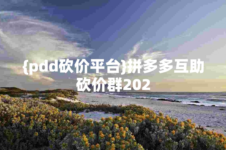 {pdd砍价平台}拼多多互助砍价群2025