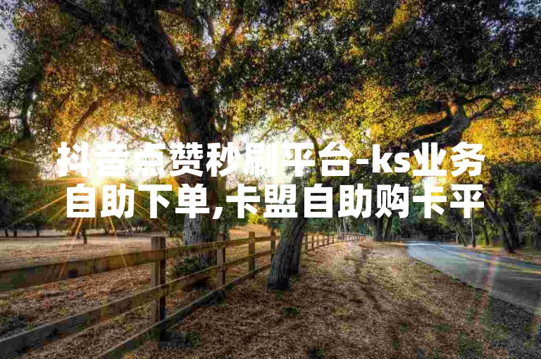 抖音点赞秒刷平台-ks业务自助下单,卡盟自助购卡平台24小时