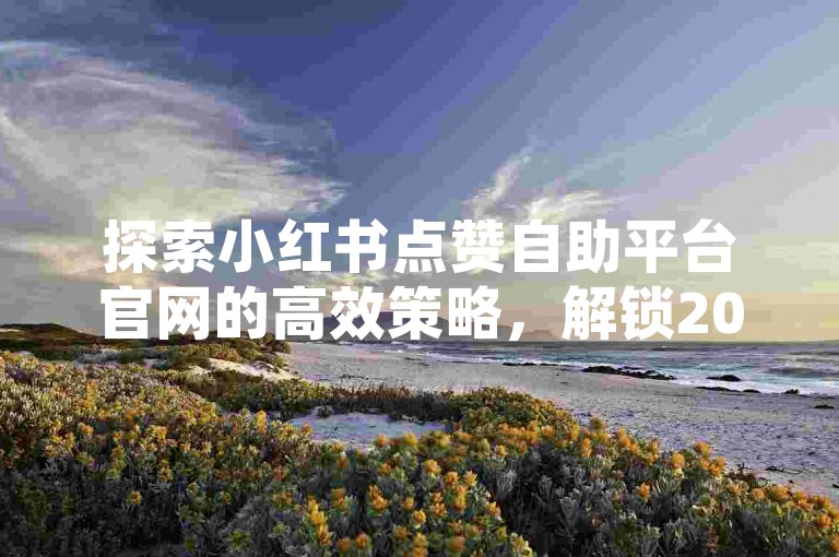 探索小红书点赞自助平台官网的高效策略，解锁2025年必备的优质点赞技巧与服务！