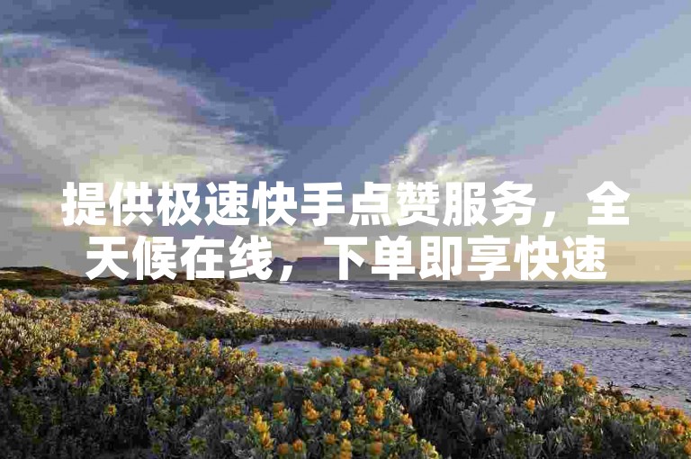 提供极速快手点赞服务，全天候在线，下单即享快速到账。