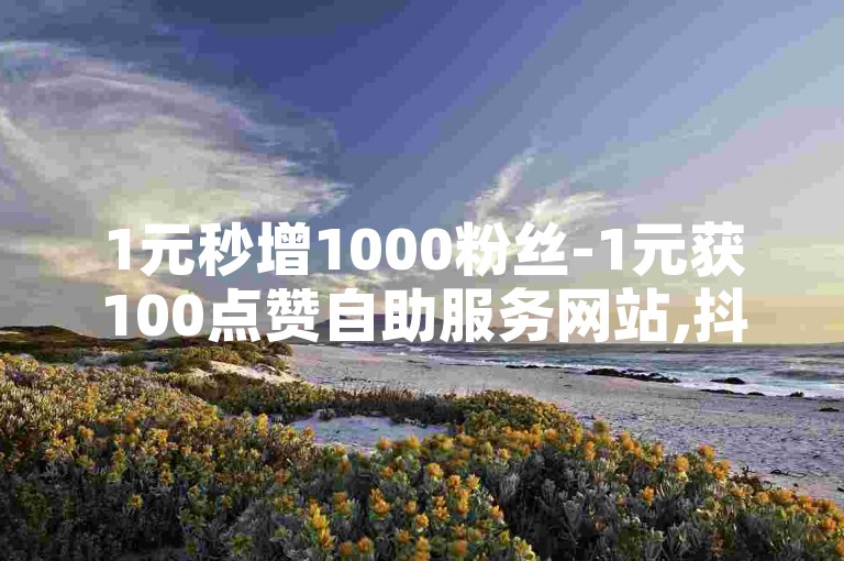 1元秒增1000粉丝-1元获100点赞自助服务网站,抖音营销全天候自动接单系统。