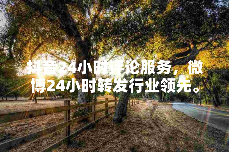 抖音24小时评论服务，微博24小时转发行业领先。