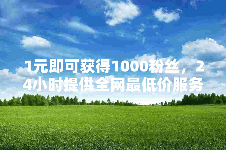 1元即可获得1000粉丝，24小时提供全网最低价服务 - 快手热度购买首选平台 - dy自助服务平台。