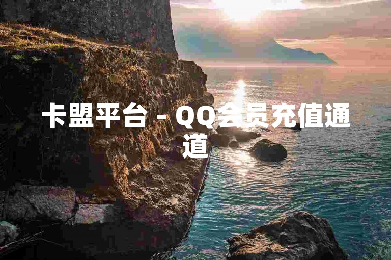 卡盟平台 - QQ会员充值通道