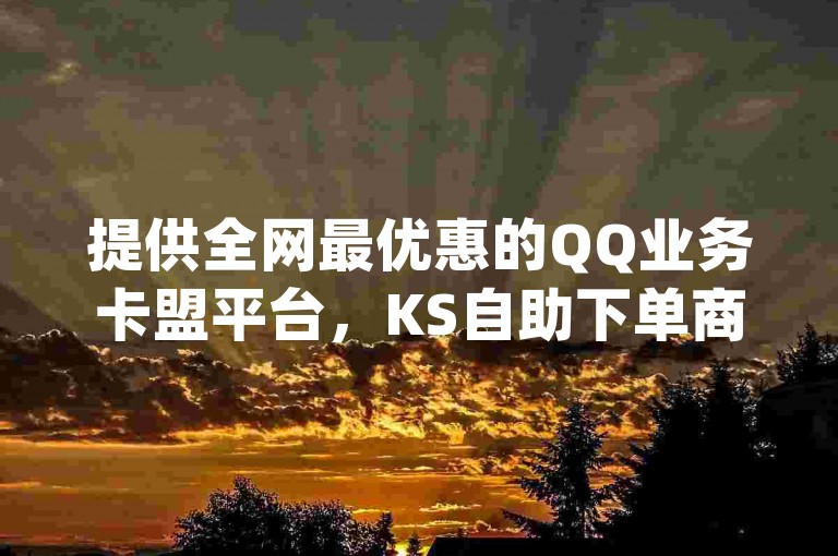提供全网最优惠的QQ业务卡盟平台，KS自助下单商城 - 网红助手商城 - dy点赞秒充服务，24小时快速到账。