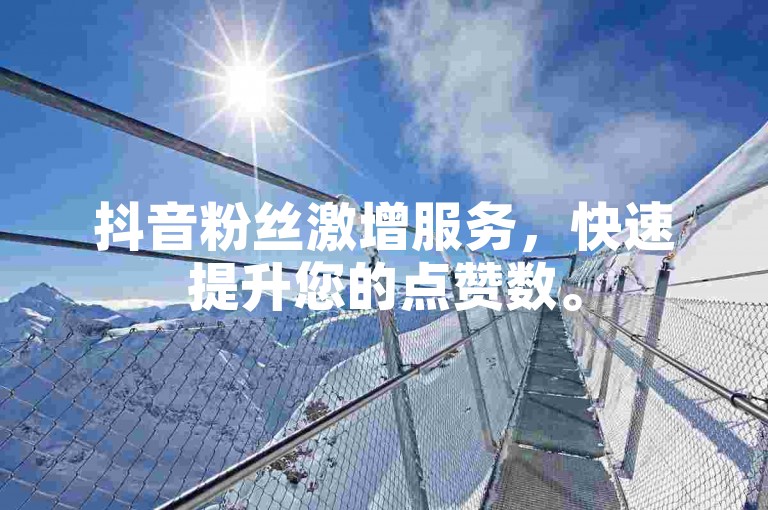 抖音粉丝激增服务，快速提升您的点赞数。