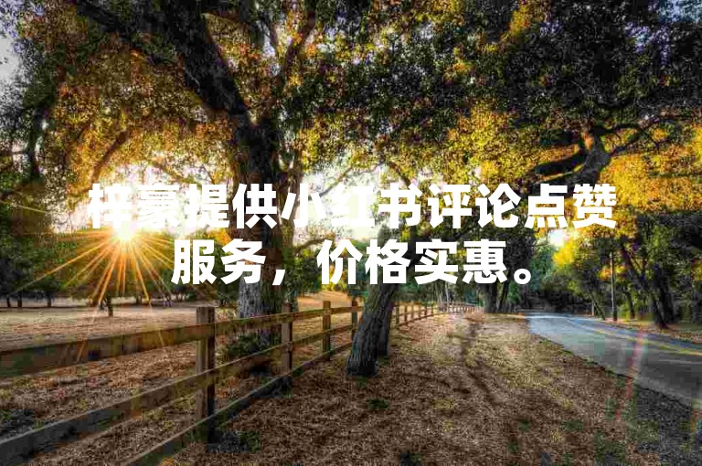 梓豪提供小红书评论点赞服务，价格实惠。