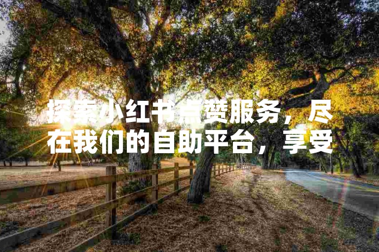探索小红书点赞服务，尽在我们的自助平台，享受优惠价格。