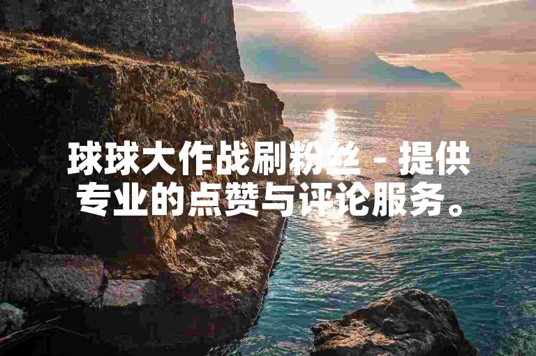 球球大作战刷粉丝 - 提供专业的点赞与评论服务。