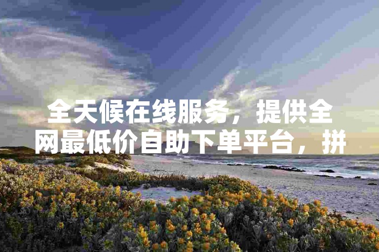 全天候在线服务，提供全网最低价自助下单平台，拼多多专业支持，24小时QQ空间自助操作。
