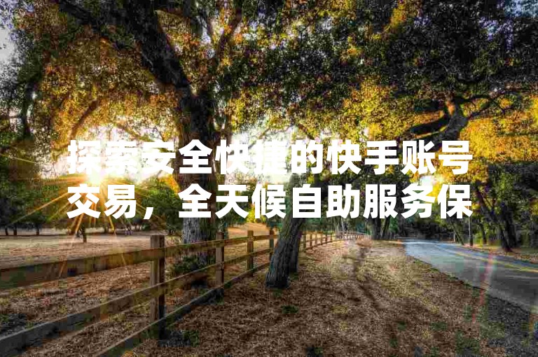 探索安全快捷的快手账号交易，全天候自助服务保障您的dy人气增长。
