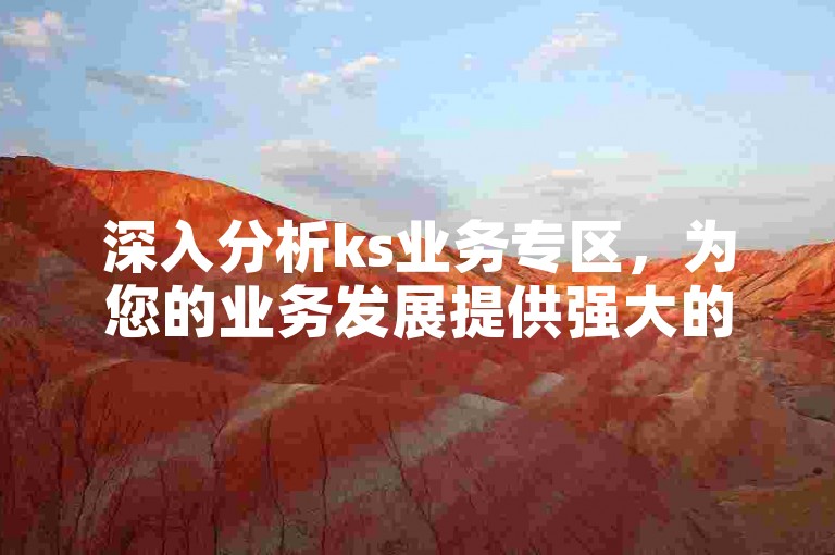 深入分析ks业务专区，为您的业务发展提供强大的SEO优化策略。